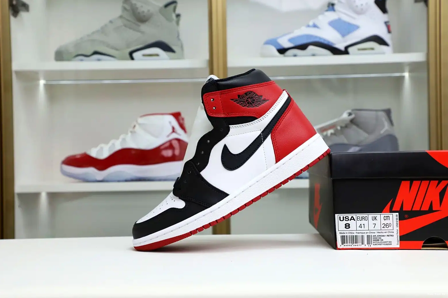 1 Air Jordan Retro Toe Kimikick (2016) Black 0717